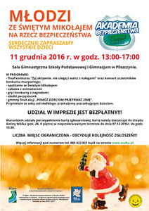 Plakat a4 mikolajkowy pro3