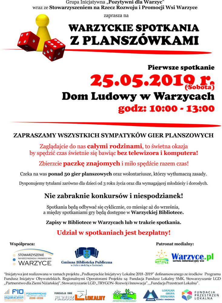 Plakat spotkanie 25.05.2019