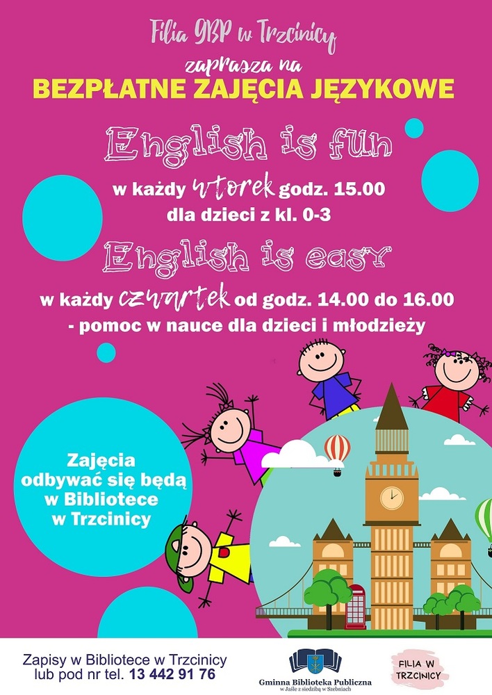 English is   plakat filia gbp w trzcinicy   1