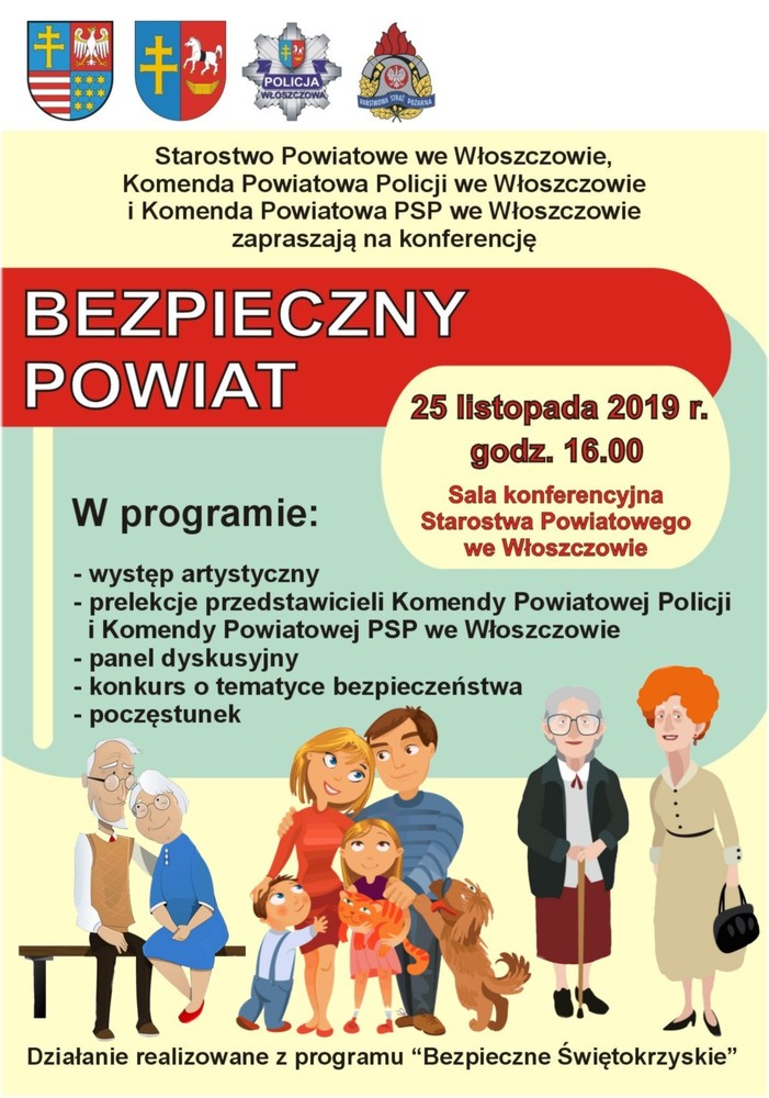 Plakat bezpiecznypowiat2019