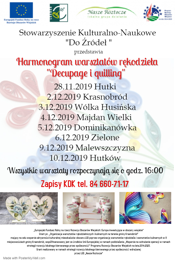 Plakat decoupage
