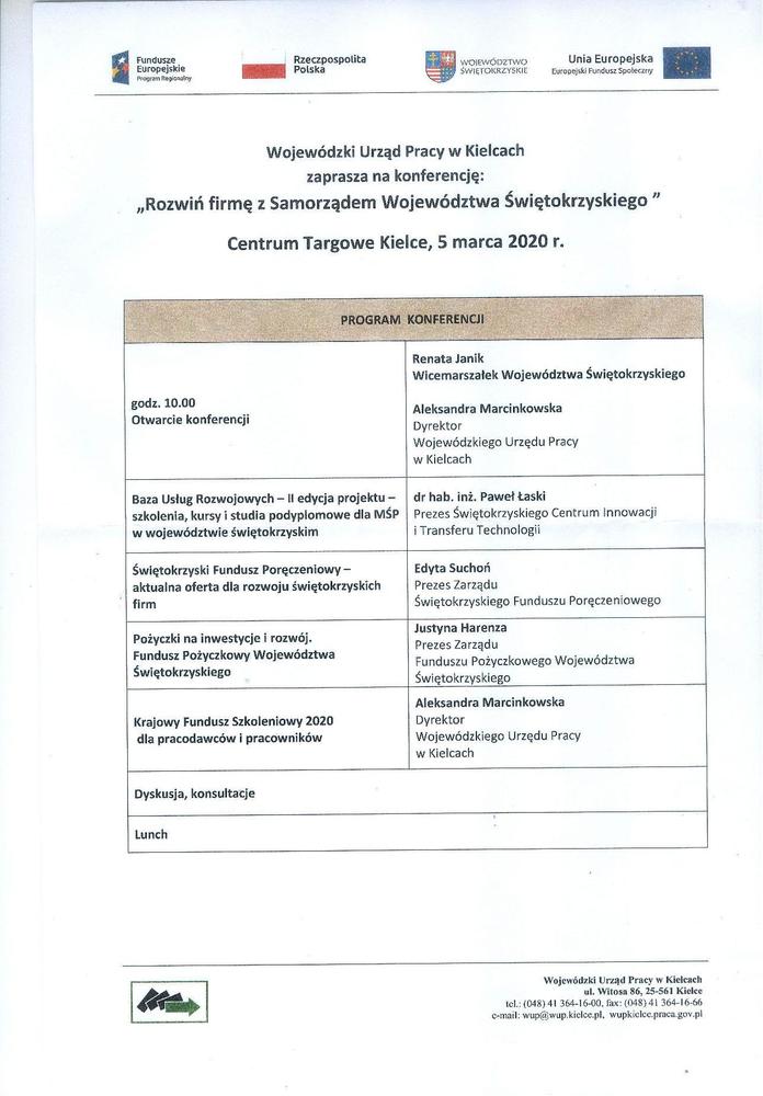 Program konferencji dla przedsiebiorcow 5 marca kielce 1