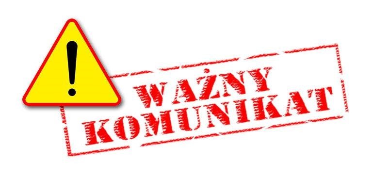 Wa%c5%bbny komunikat