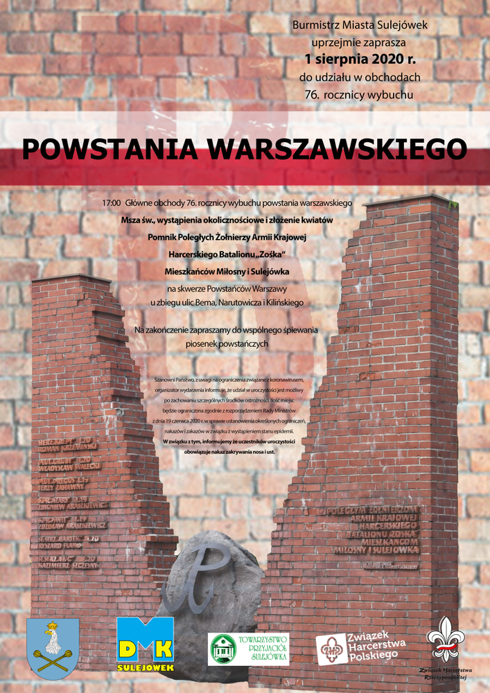 Plakat powstanie 1 sierpnia 2020