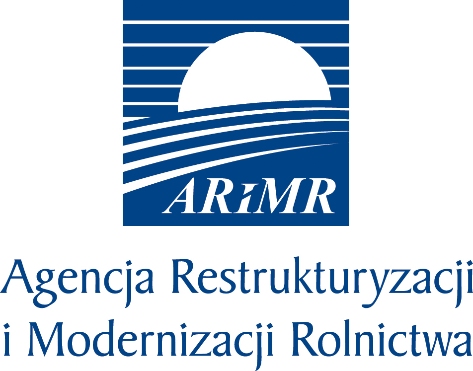Logo arimr niebieskie w krzywych b