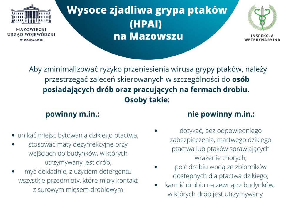Ulotka informacyjna   wysoce zjadliwa grypa ptak%c3%b3w %28hpai%29 na mazowszu   cz%c4%99%c5%9b%c4%87 3. %281%29