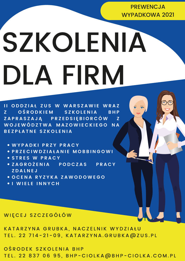 Szkolenia zus prewencja wypadkowa