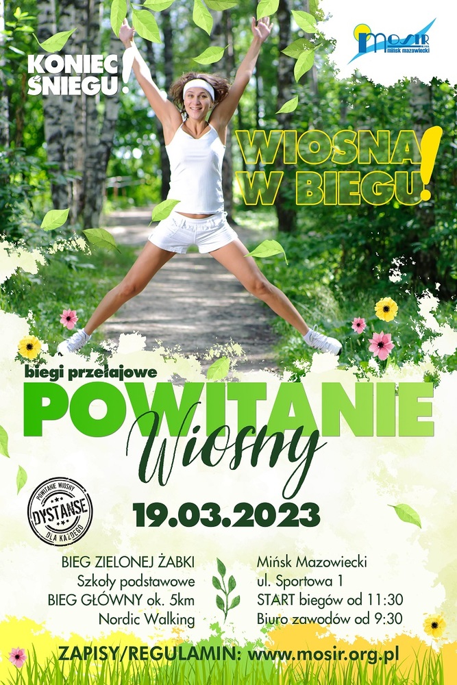 Plakat bieg wiosny