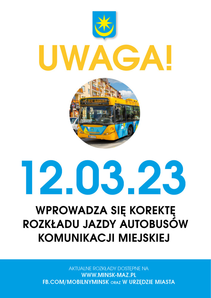 Plakat komunikacja 3.03.2023