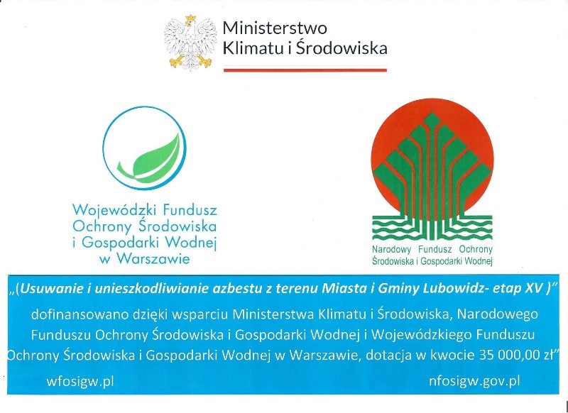 Dofinansowanie azbestu   etap xv