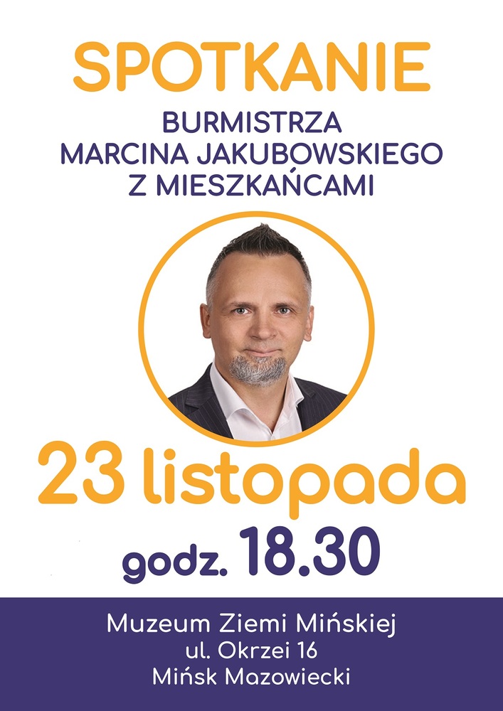 Plakat spotkanie mj 23.11